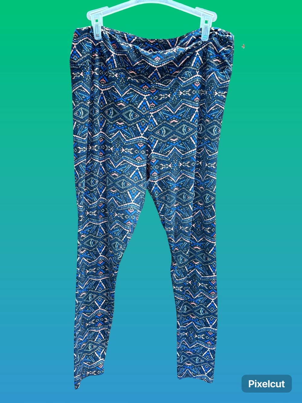 LuLaRoe Blue Geometric Girls' Leggings